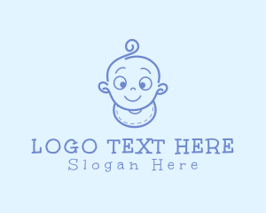 Cute Cartoon Baby logo