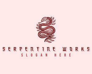 Ornamental Rose Snake logo