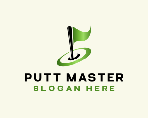 Golf Flag Swoosh logo