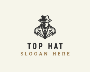 Spy Investigator Hat logo design