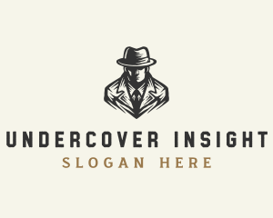 Spy Investigator Hat logo design