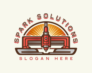 Laser Machinery Cutter logo design