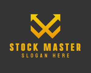 Gold Arrow Stocks  logo design