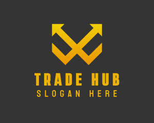 Gold Arrow Stocks  logo design