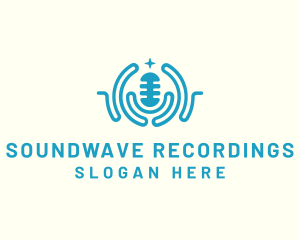 Soundwave Music Radio Station logo design