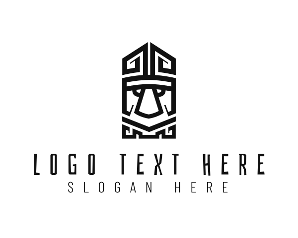 Totem Pole logo example 1