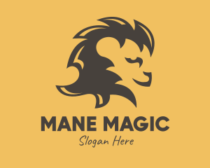 Brown Lion Mane logo design