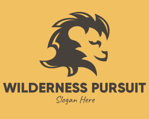 Brown Lion Mane logo design