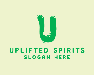 Liquid Soda Letter U logo design