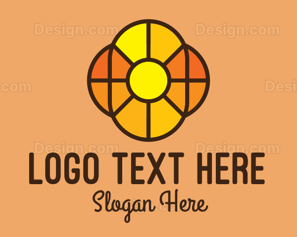 Geometric Floral Mosaic Logo