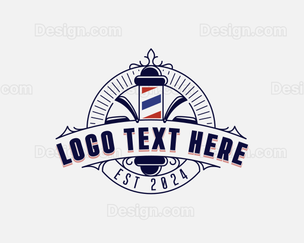 Barber Razors Haircut Logo