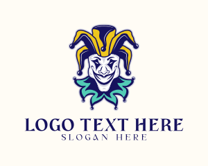 Carnival Clown  Joker logo
