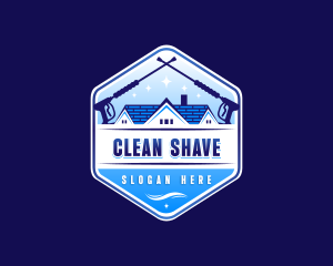 Pressure Washer Cleaning logo design