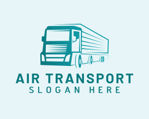 Courier Cargo Truck logo design