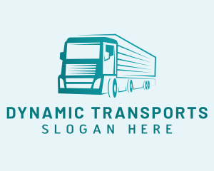 Courier Cargo Truck logo design