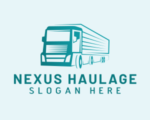 Courier Cargo Truck logo design