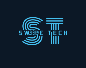 Electronics Software Technology  logo design