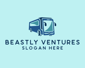 Mobile Smart Transit Bus Van logo design