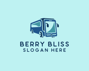 Mobile Smart Transit Bus Van logo design