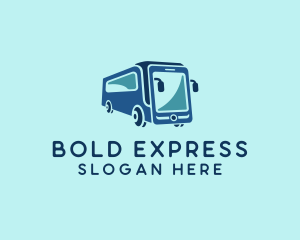 Mobile Smart Transit Bus Van logo design