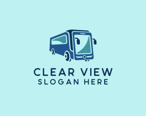 Mobile Smart Transit Bus Van logo design