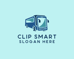 Mobile Smart Transit Bus Van logo design