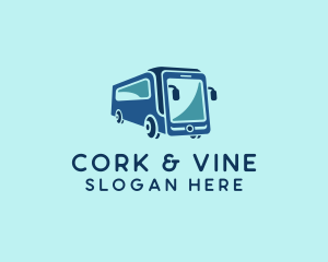 Mobile Smart Transit Bus Van logo design