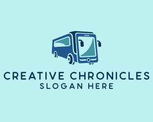 Mobile Smart Transit Bus Van logo design