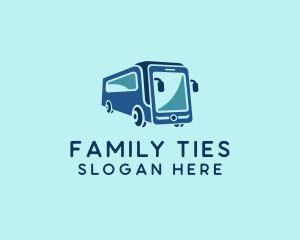 Mobile Smart Transit Bus Van logo design