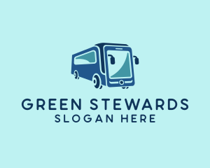 Mobile Smart Transit Bus Van logo design