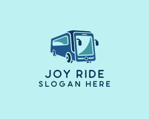 Mobile Smart Transit Bus Van logo design