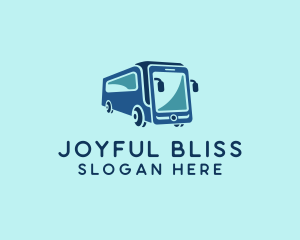 Mobile Smart Transit Bus Van logo design