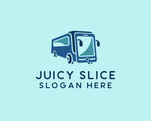 Mobile Smart Transit Bus Van logo design