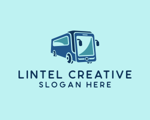 Mobile Smart Transit Bus Van logo design