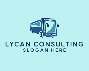 Mobile Smart Transit Bus Van logo design