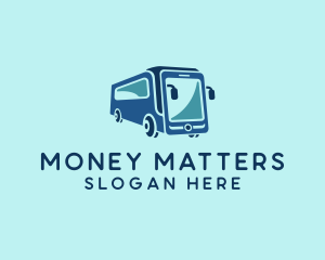 Mobile Smart Transit Bus Van logo design