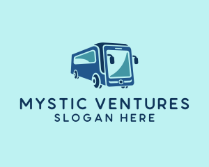 Mobile Smart Transit Bus Van logo design