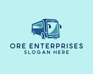 Mobile Smart Transit Bus Van logo design