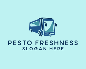 Mobile Smart Transit Bus Van logo design