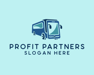 Mobile Smart Transit Bus Van logo design