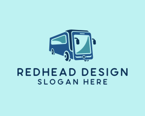 Mobile Smart Transit Bus Van logo design