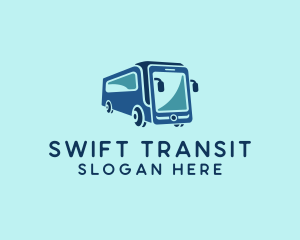 Mobile Smart Transit Bus Van logo design