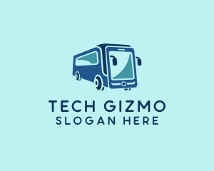 Mobile Smart Transit Bus Van logo design