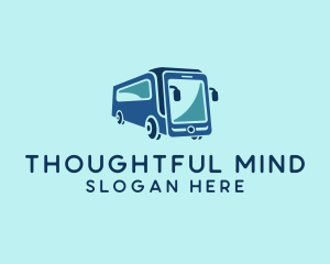 Mobile Smart Transit Bus Van logo design