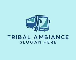 Mobile Smart Transit Bus Van logo design