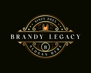Luxury Whiskey Alcohol logo