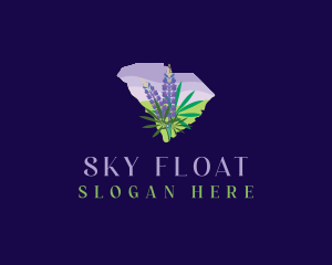 Sky Lupine Flower South Carolina logo design