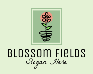Flower Plant Frame  logo