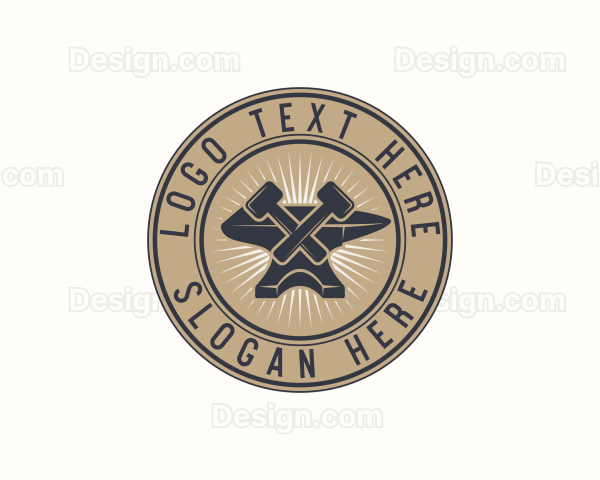 Iron Anvil Badge Logo