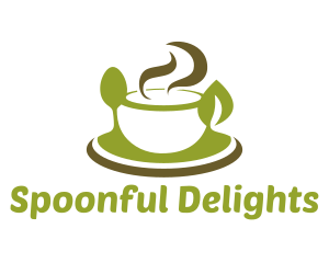 Spoon Bowl Leaf logo